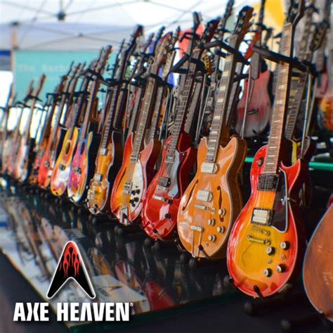 Axe heaven - AXE HEAVEN®, the world’s leading innovator and manufacturer of miniature ornamental guitars, has handcrafted each model with stunning detail. Each miniature guitar is made out of solid wood, is 1:4 scale (about 10” long), and comes complete with a Fender™ by AXE HEAVEN® guitar case gift box and adjustable A-frame stand.